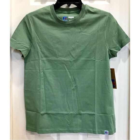 RUSSELL ATHLETIC - NWT-L Sz S Bundle of 4 Women's Short-Sleeve Tees/Muted Colors - Picture 11 of 14